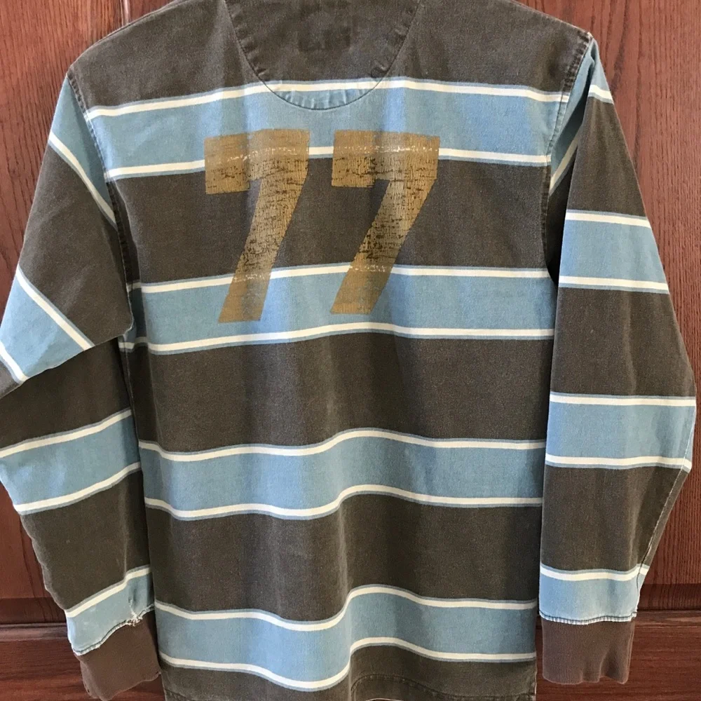 Bugle boy long sleeve polo 12/14. 100% cotton.